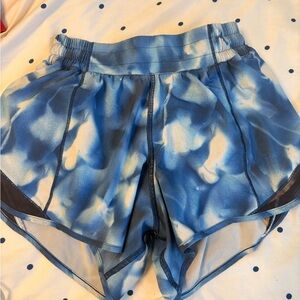 lululemon athletica Blue Tie-Dye Athletic Shorts